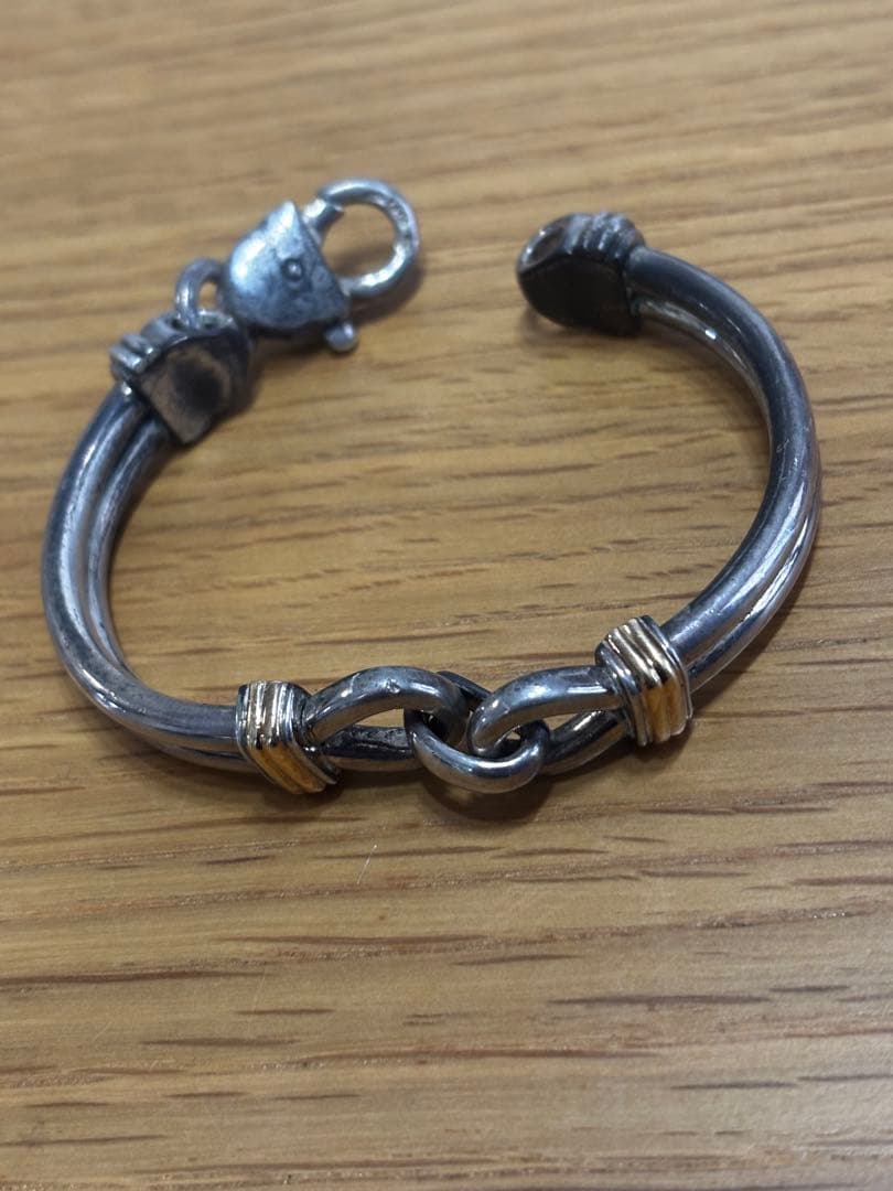 Tiffany シルバーゴールドチェーンリンクブレスレット