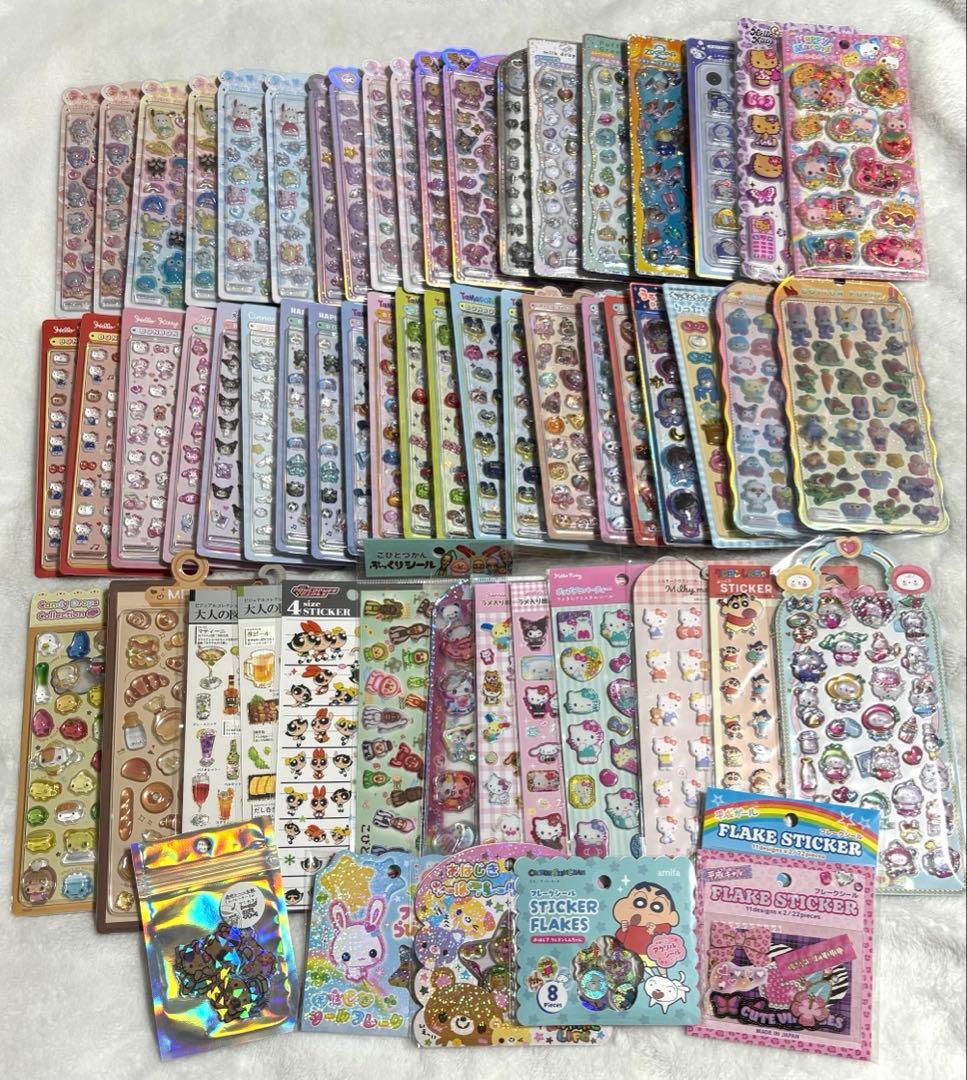 激レア！　正規品約60枚まとめ売り　うるちゅる　ボンボンドロップシール　サンリオ