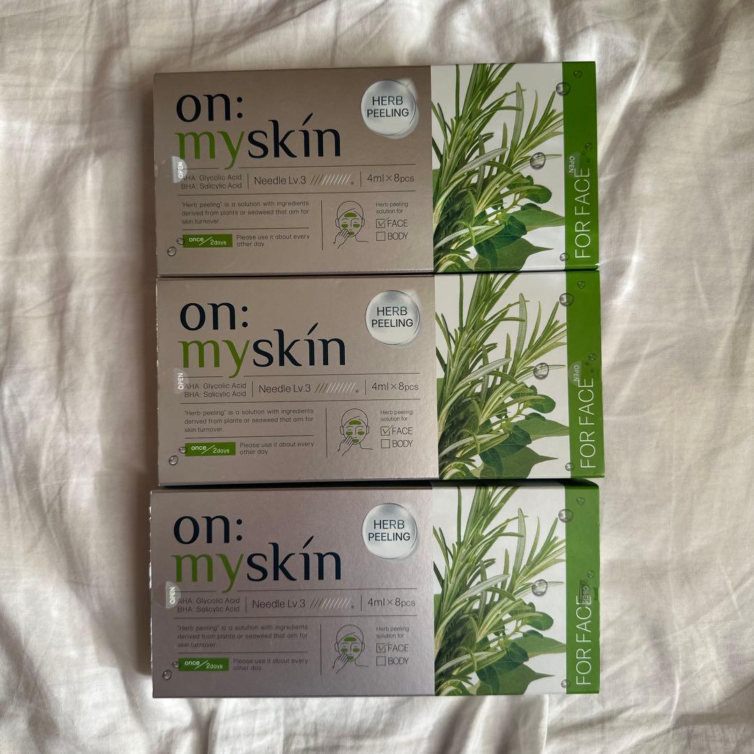on: myskin ハーブピーリング 3箱セット