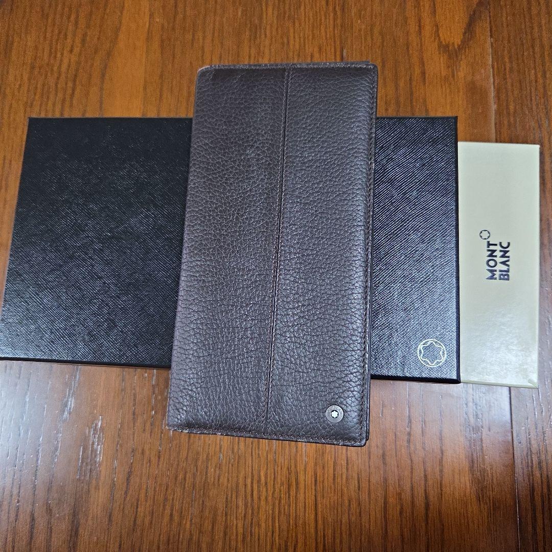 MONTBLANC ブラウン レザー 長財布 モンブラン