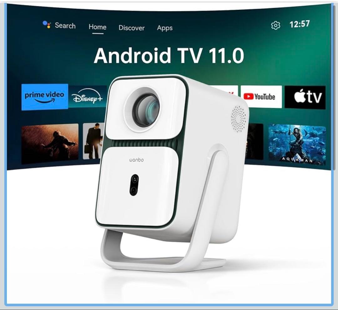 値下げ依頼対応済　新品未開封　プロジェクター　Wanbo T2 ultra 楽天市場】【スーパーSALE限定 40%OFF 正規AndroidTV 11搭載 高輝度FHD