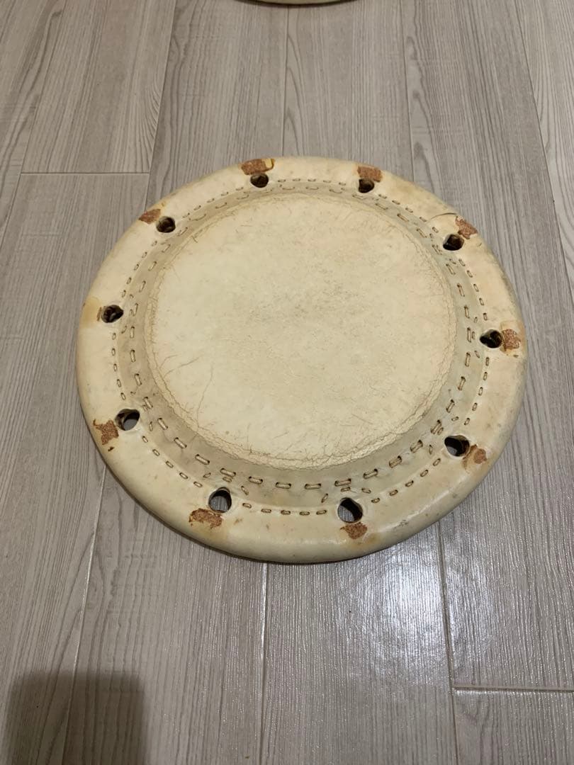 締太鼓三丁掛の皮2枚