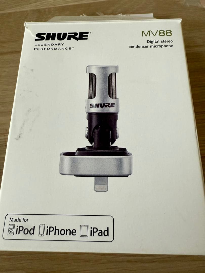 SHURE MV88 デジタルコンデンサーマイク SHURE (シュア) デジタルステレオコンデンサーマイク MV88｜トレファク