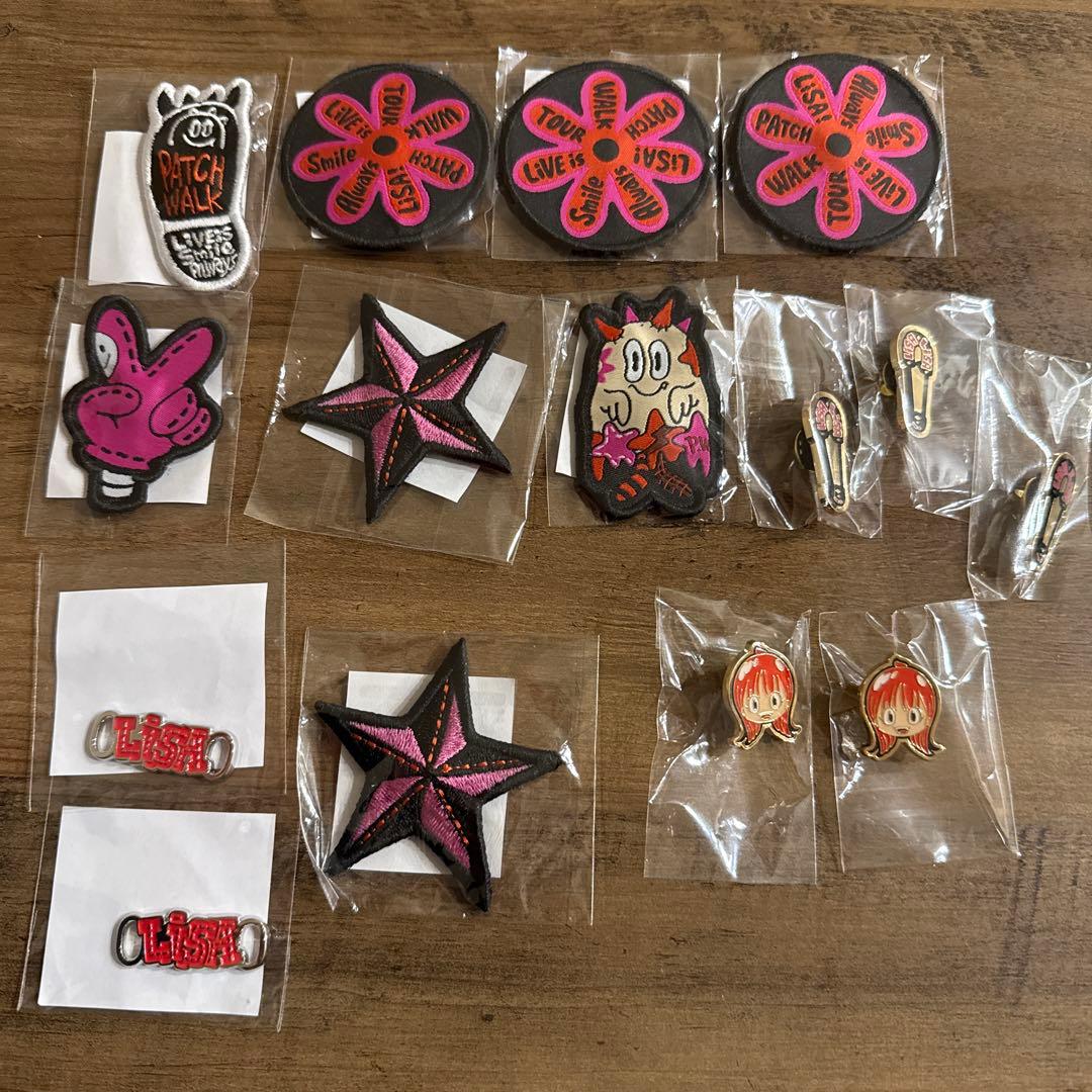 LiSA ライブグッズ パッチウォークツアー ピンズまとめ売り - メルカリ
