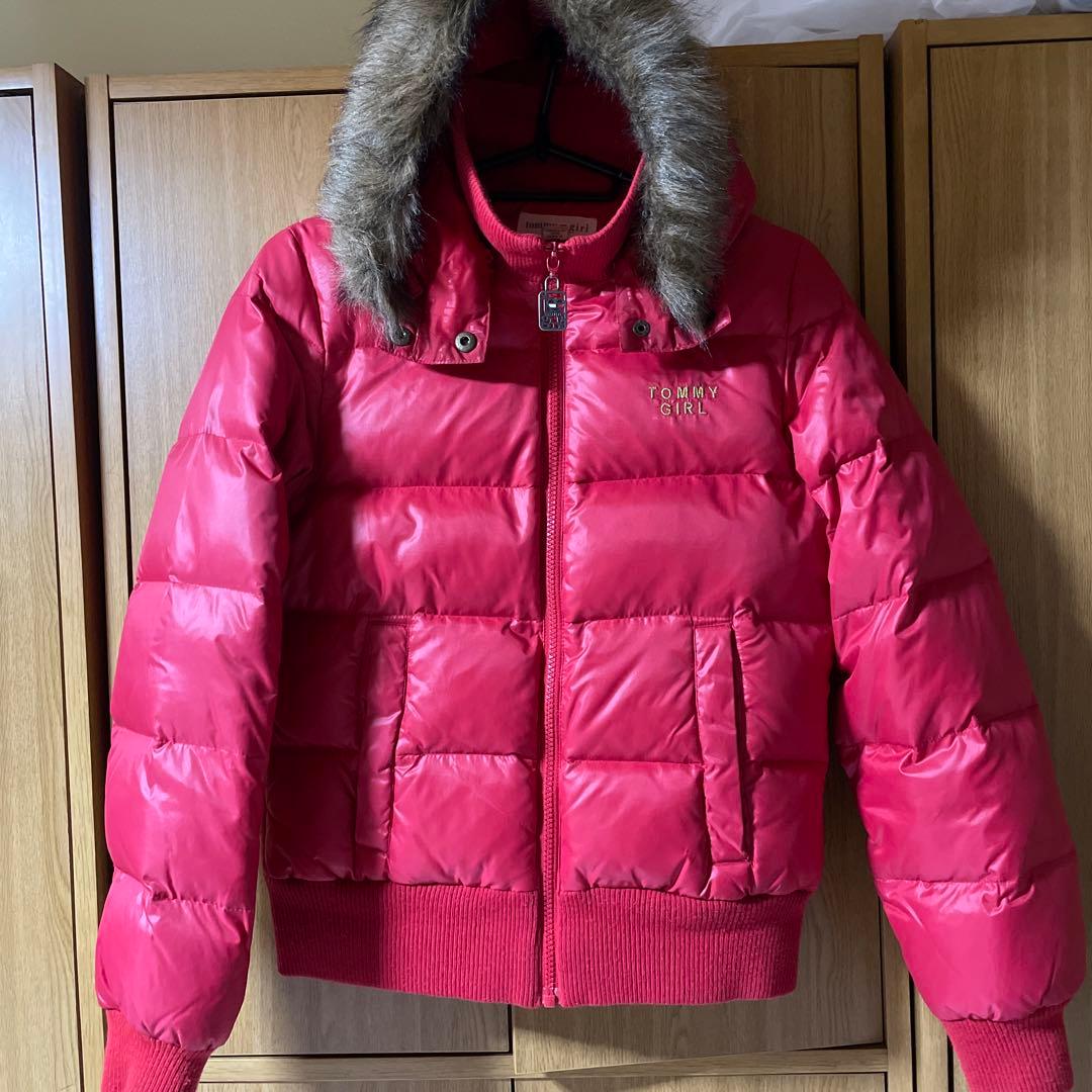 TOMMY GIRL ピンク ダウンジャケット S/P - メルカリ