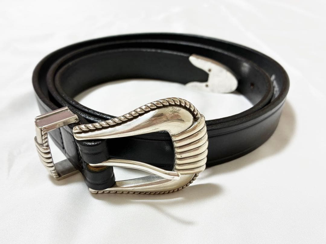小物 monitaly extra long leather belt 3020 Extra Long Leather Belt with 3-pc Silver Buckle Set - Oakbark