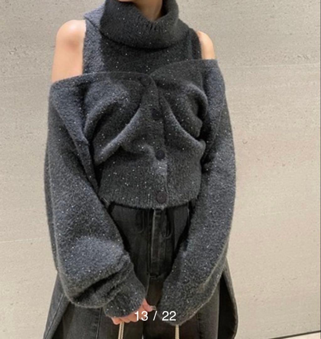 SNIDEL スパンコールニットカーディガン& ニットプルオーバー - メルカリ