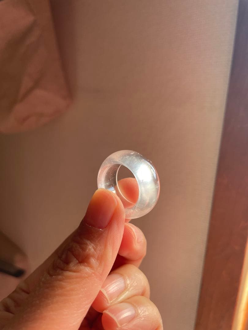 高品質 水沫石 リング 13号