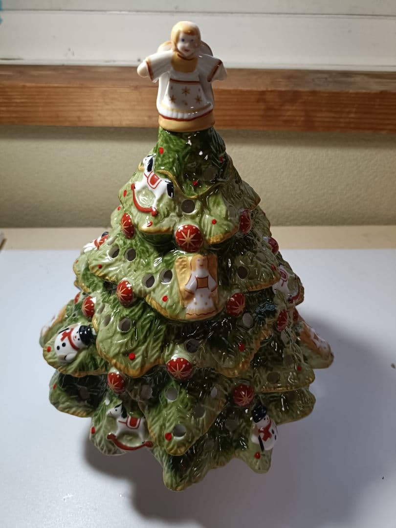 ビレロイ&ボッホ 陶器クリスマスツリー　キャンドルホルダー