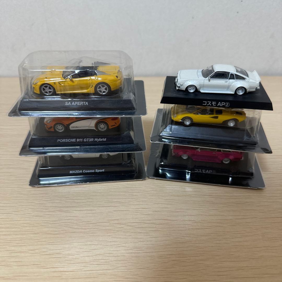 京商ミニカー1/64フェラーリポルシェマツダグラチャンコレクション6台