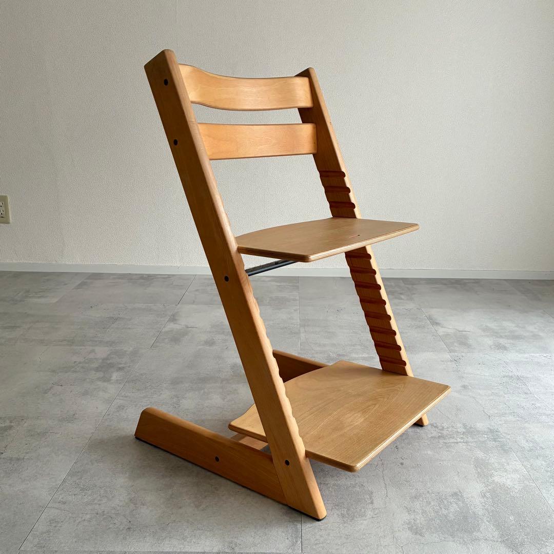 ストッケ　トリップトラップ　ベビーチェア　ビーチ材　無塗装