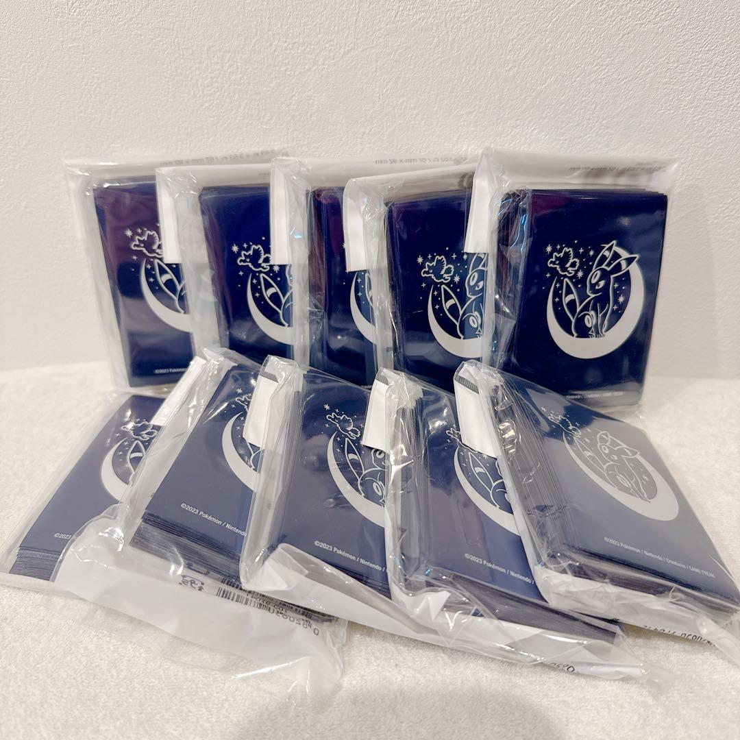 海外限定 ブラッキー デッキシールド 10個セット デッキシールド『海外/エーフィ&ブラッキー(枠なし)※』65枚入り