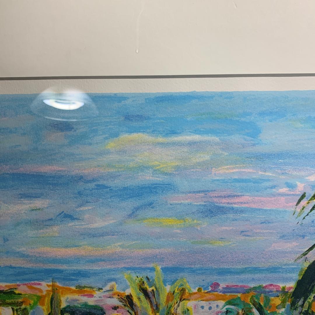 神下雄吉【ル・カネの風景】シルクスクリーン 直筆サイン　リトグラフ