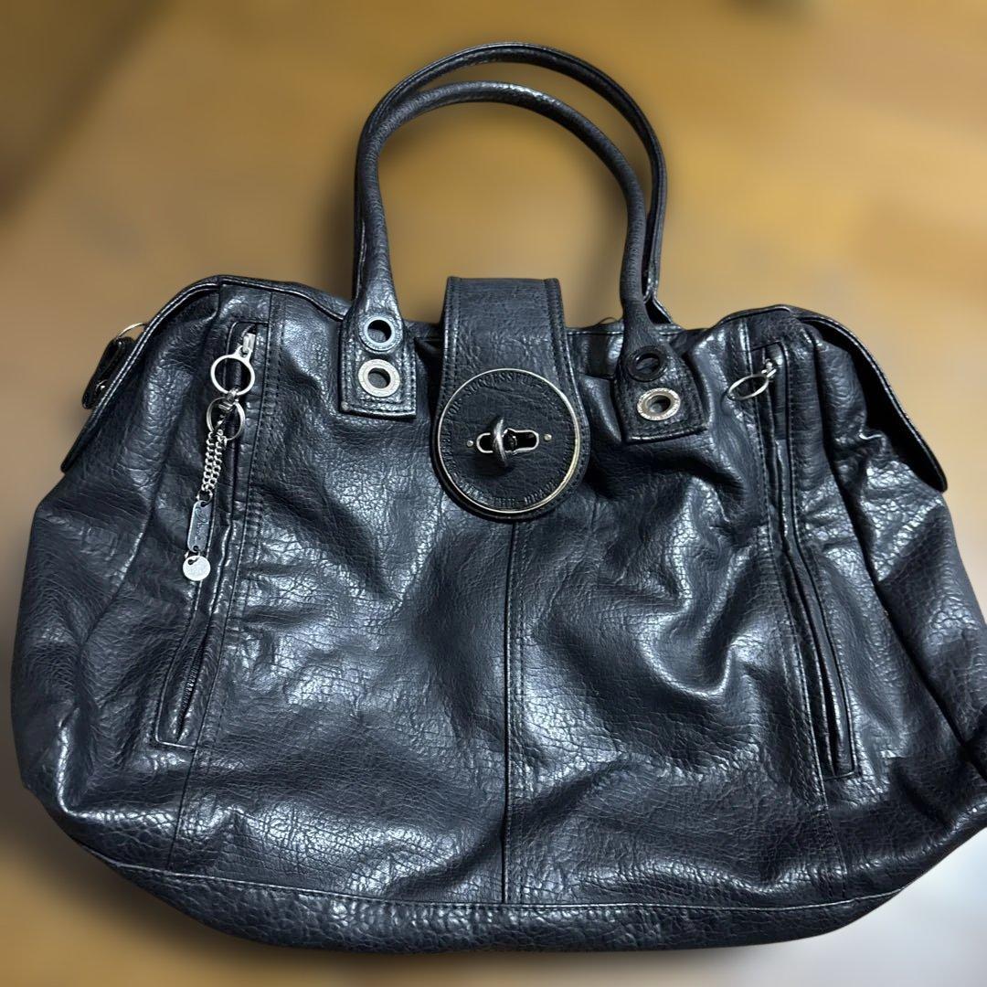 DIESEL レザーバッグ ブラック Y2K ユニセックス　ヴィンテージ