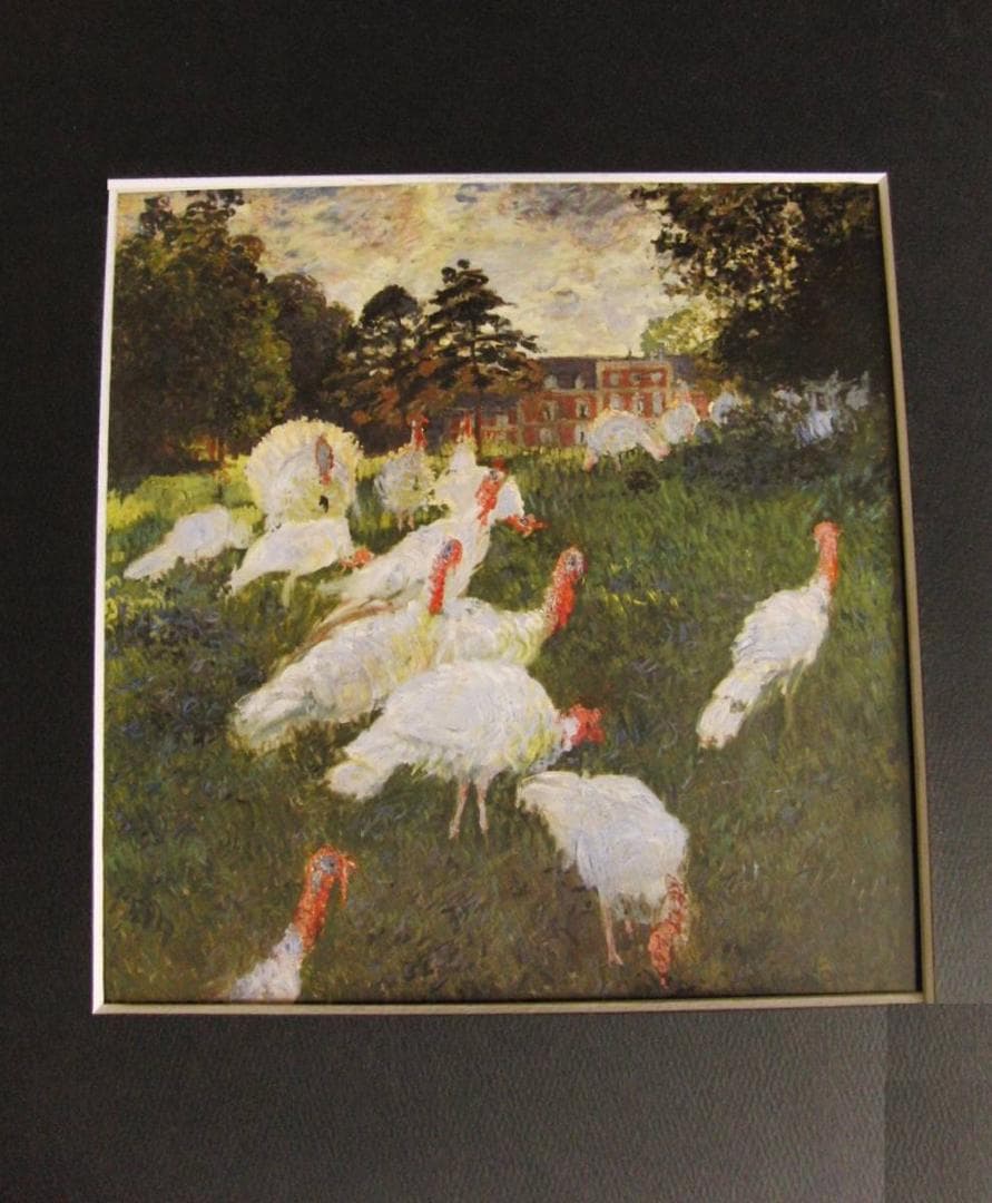 クロード・モネ、「Turkeys」、厳選、希少大判画集・額装画、人気作品 クロード・モネ、「Turkeys」、厳選、希少大判画集・額装画、人気作品