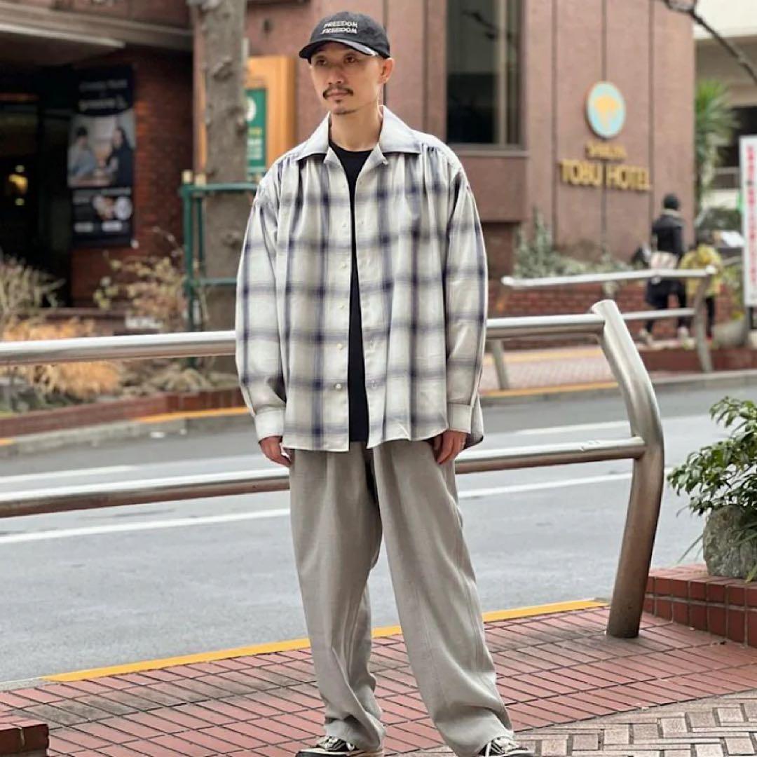 トップス AiE Painter Shirt - C/LY Ombre Plaid AiE / エーアイイー | Painter Shirt - C/LY Ombre Plaid - Sax | 通販