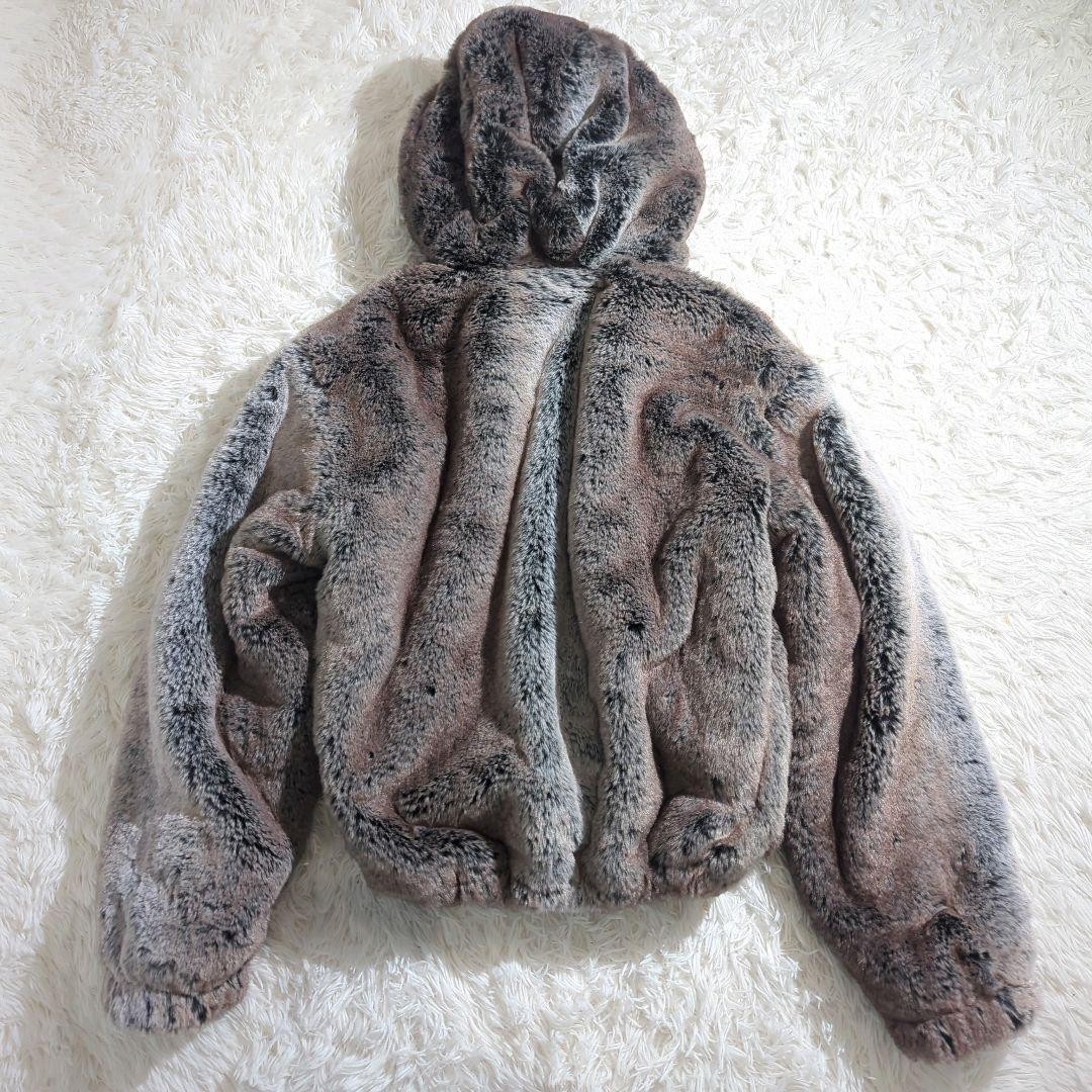 ZARA フェイクファー ロングボア ダウンジャケット ファーコート