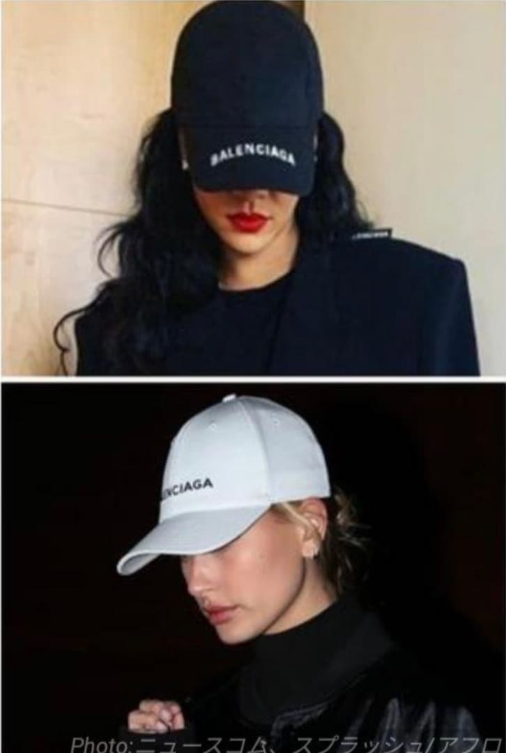 レア BALENCIAGA ベースボール キャップ ユニセックス ホワイト