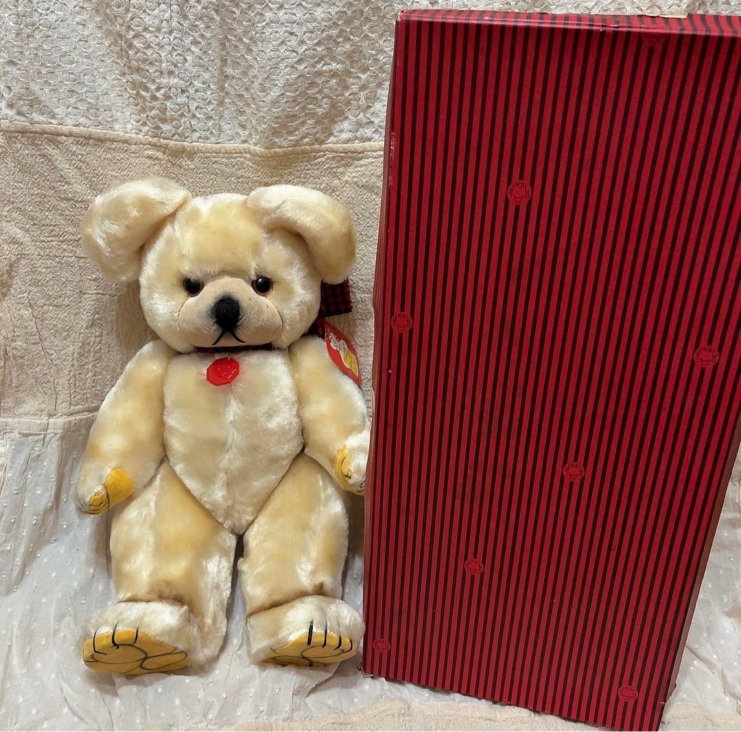 箱付き 当時物 昭和レトロ ぬいぐるみ くま 人形 テディベア レトロ