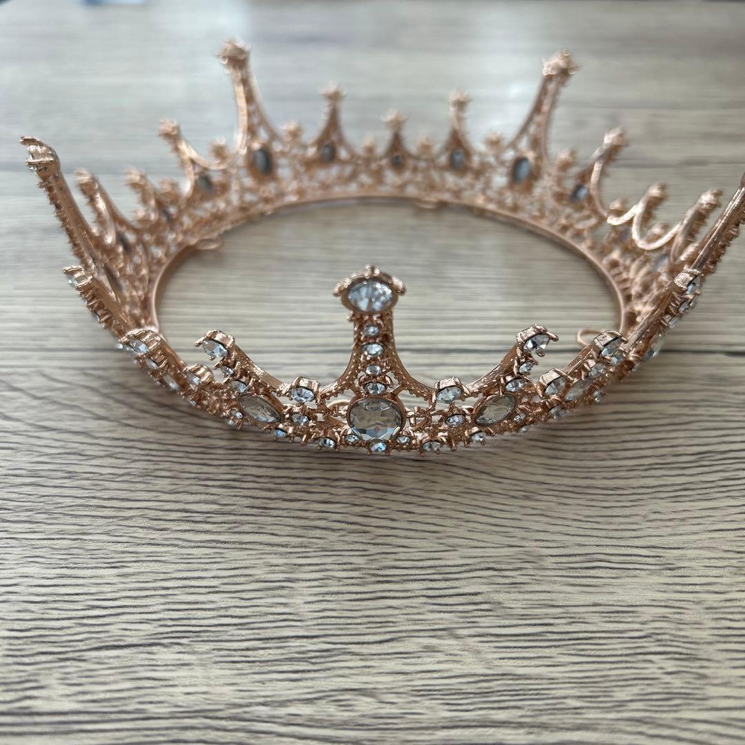 最終値下げ］ゴールド 王冠型 ティアラ クラウン - メルカリ