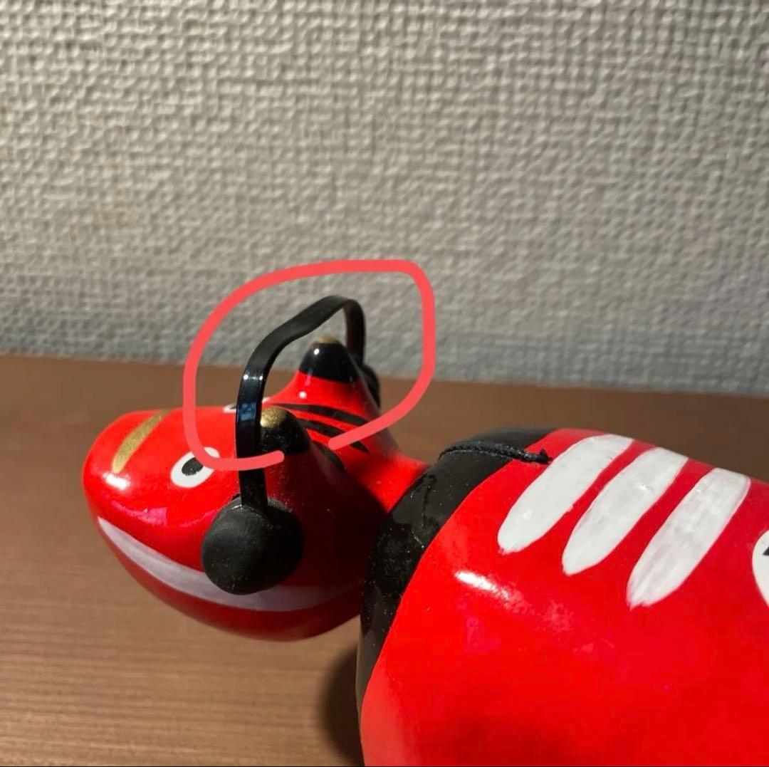 野沢民芸》赤べこ ヘッドフォン赤べこ 箱無し 風とロック 福島 会津 2