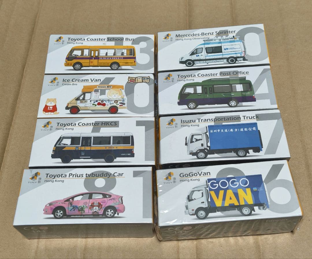 Tiny(タイニー)　ミニカー　8種セット
