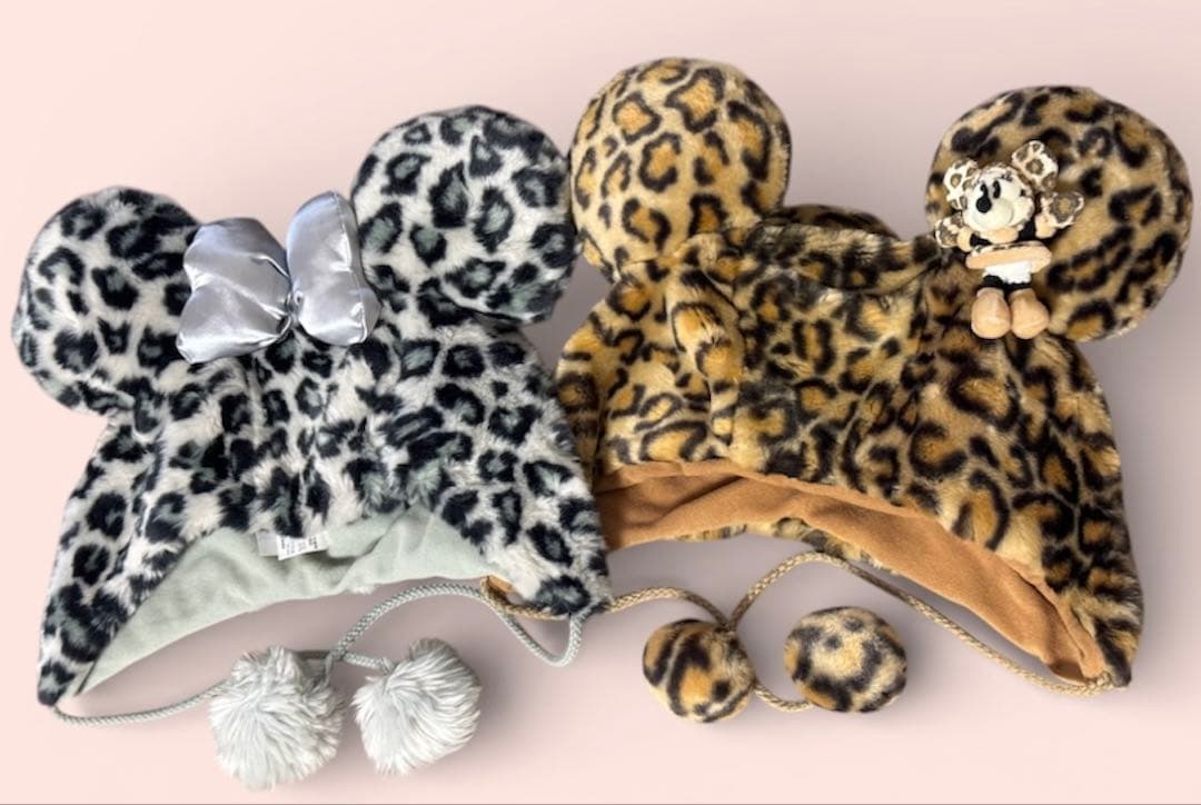 【即発送】 ☆ディズニーファンキャップ♡ヒョウ柄2つset