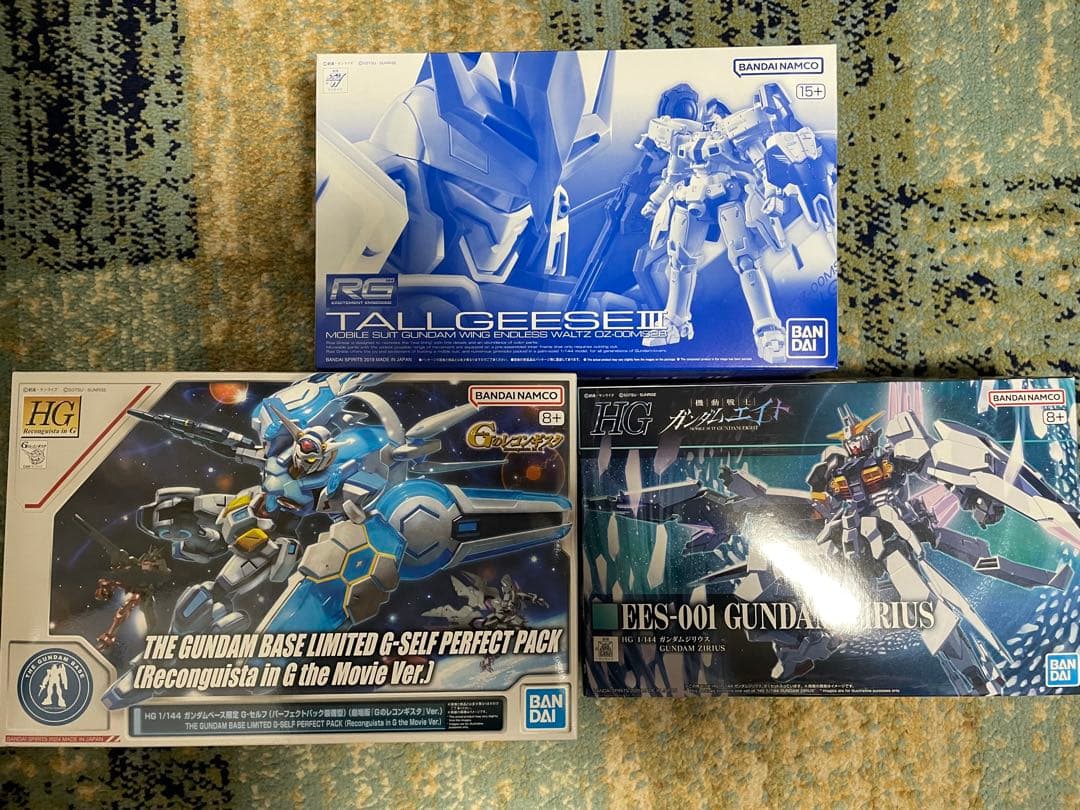 HG RG ガンプラセット　トールギス3、ガンダムジリウス、Gセルフ劇場版