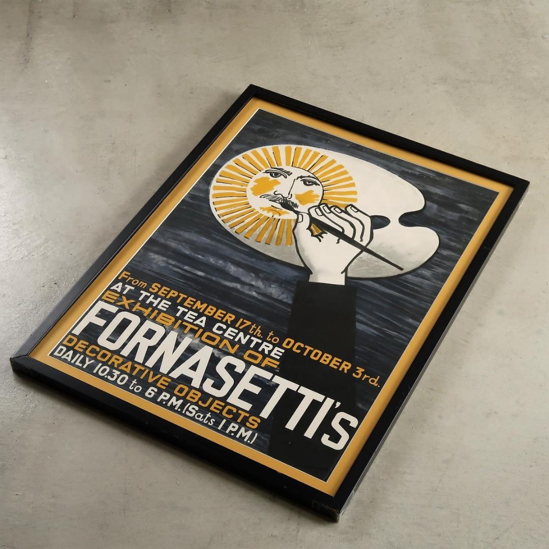 Fornasetti フォルナセッティ 1959年 エキシビション ポスター