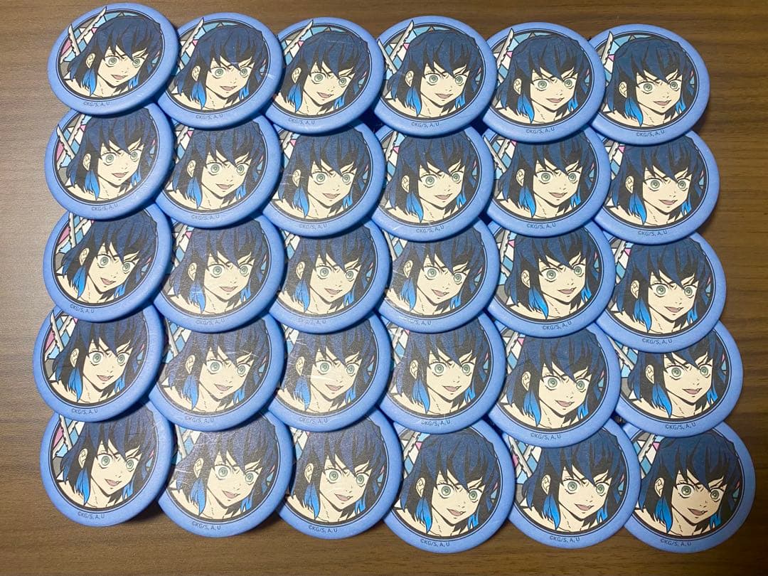 伊之助 和紙缶バッジ 30個 鬼滅の刃 螺鈿風シリーズ 缶バッジ Vol.4 嘴平伊之助 | 4571653541326