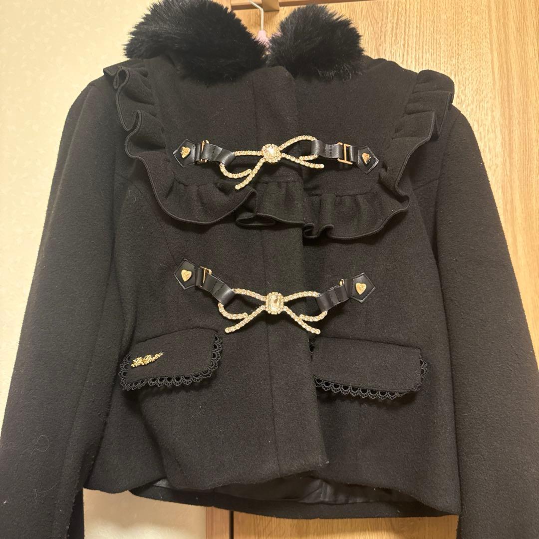 LIZLISAビジューリボンショートフードコート