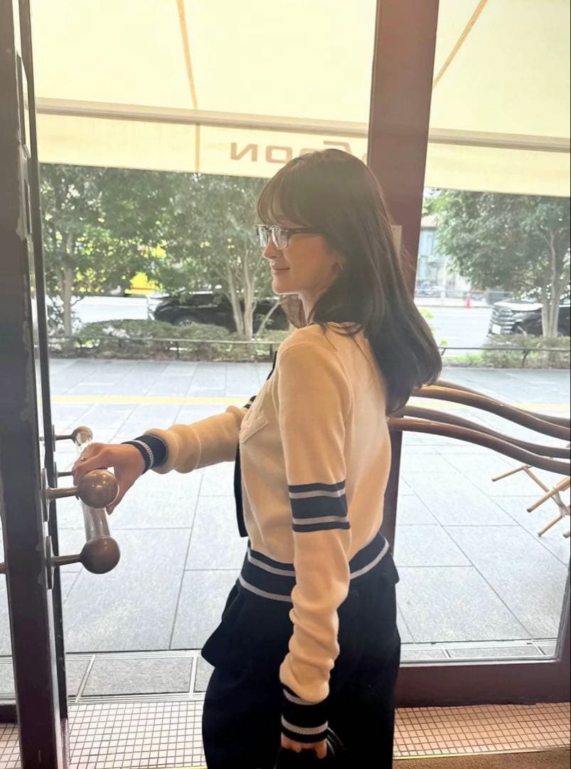 Bibiy B. CLUB TIE CARDIGAN カーディガン ホワイト - メルカリ