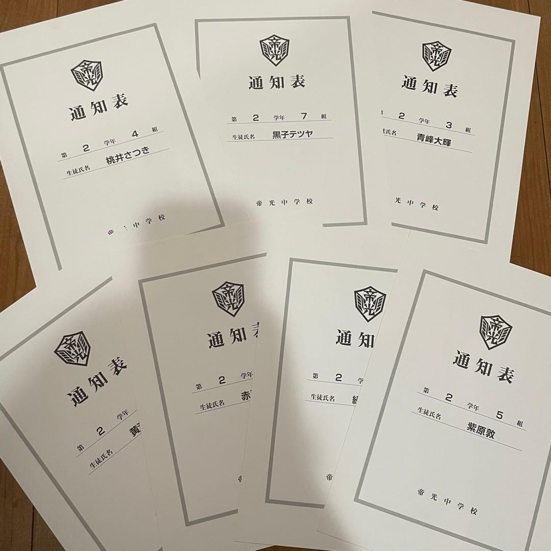 黒子のバスケ 帝光中 成績表 コンプリート - メルカリ