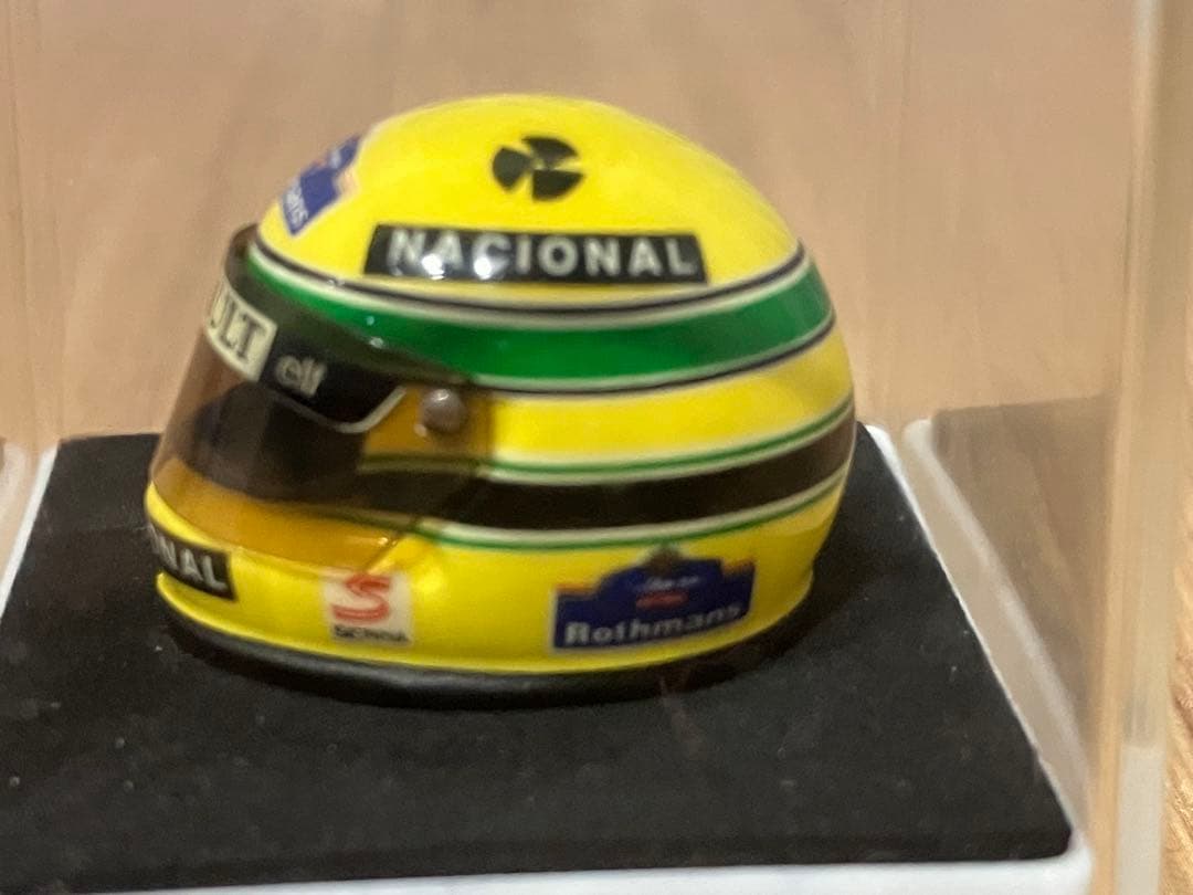 セナ　94年　ミニヘルメット　J.F.CREATIONS 1/12 ロスマンズ