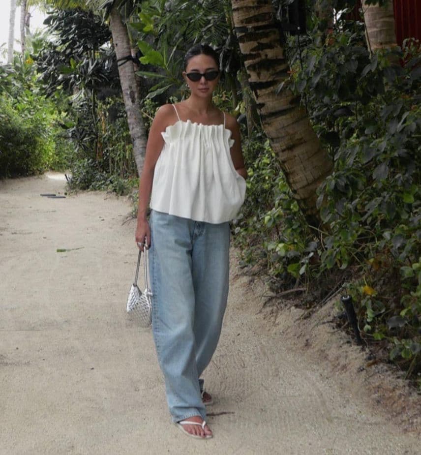 【試着のみ】room306 Contemporary ギャザーキャミソール