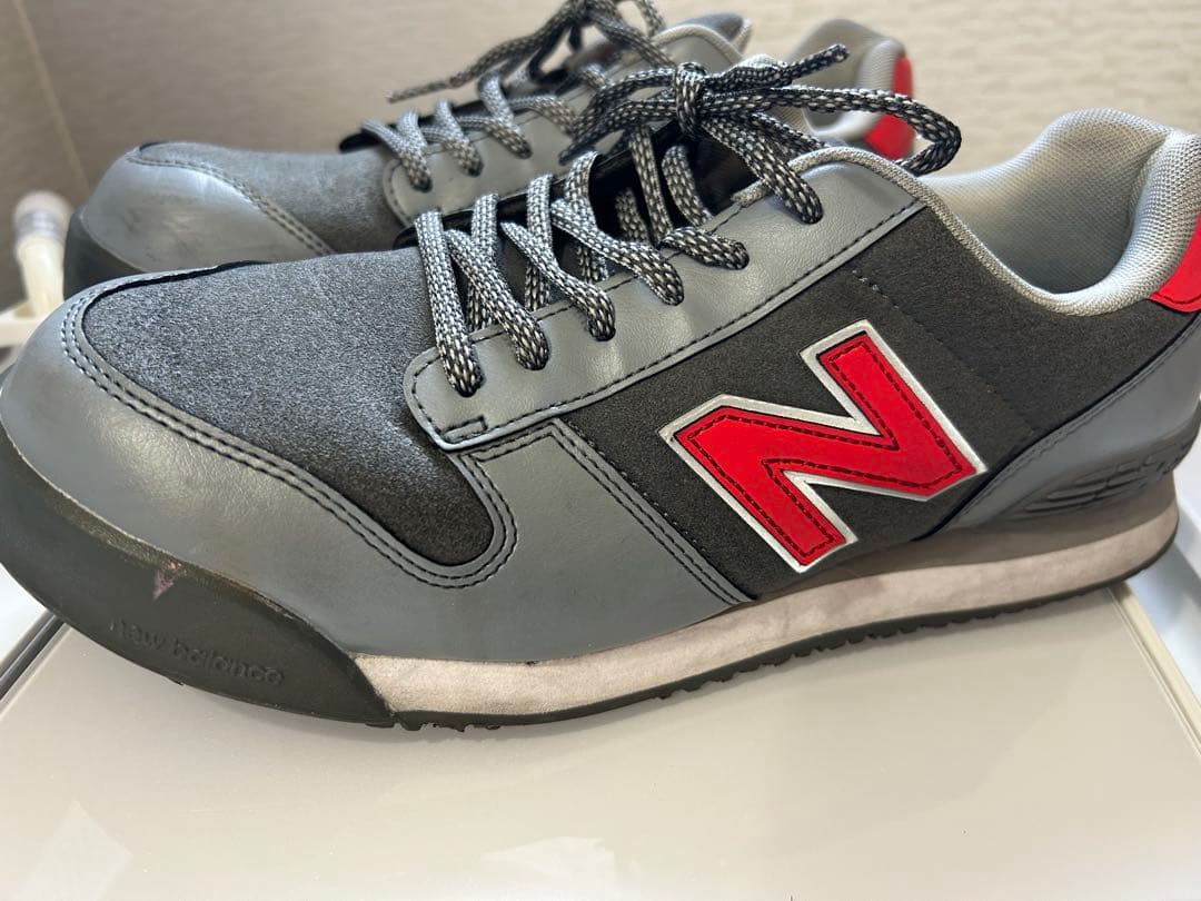 ら*ー様 New Balance 安全靴 限定色 グレー/レッド 26.5cm