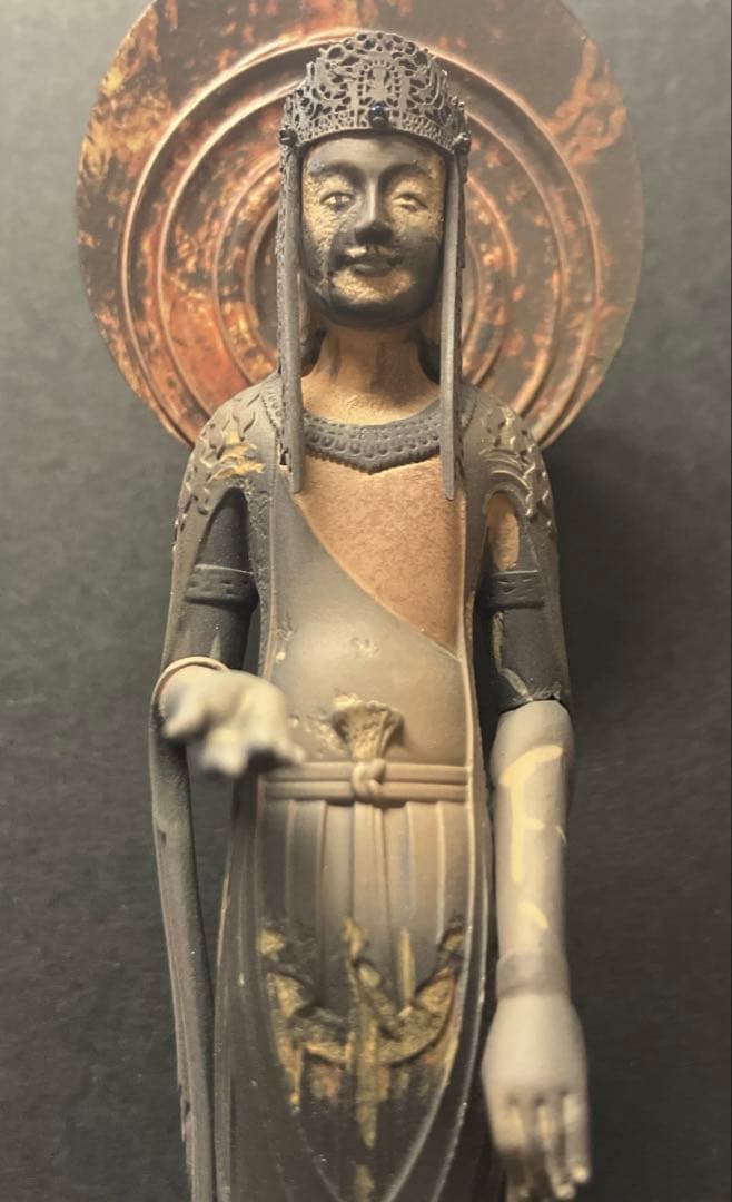 海洋堂　百済観音 ポリストーン製塗装済完成品 法隆寺公認 国宝・百済観音フィギュア