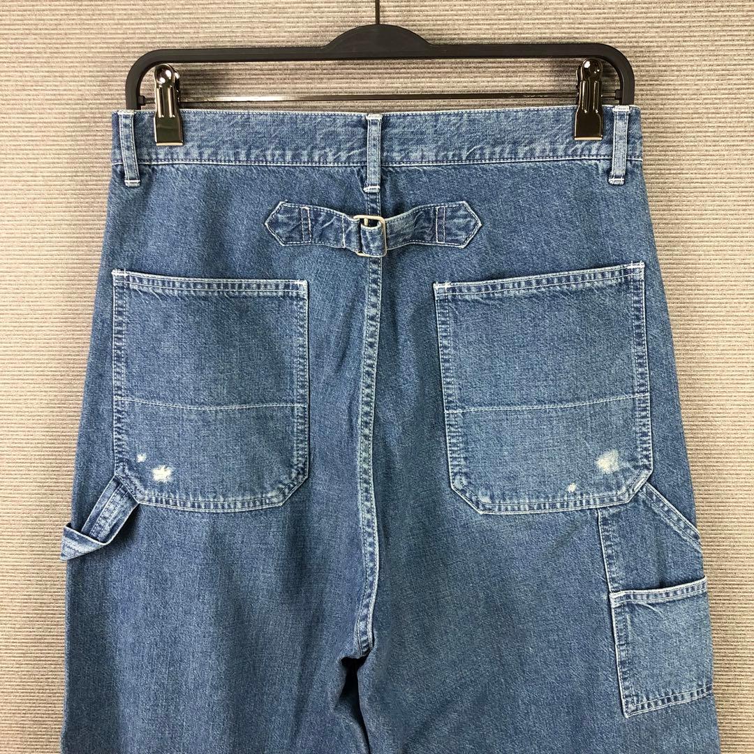 未使用品 FRAMeWORK 2024 デニムペインターパンツ 40 ブルー