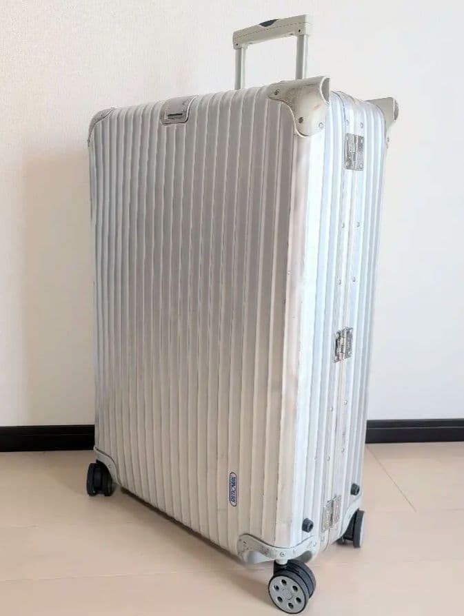 【良品】RIMOWA TOPAS シリーズ 104L 青ロゴ ホイール新品 4輪