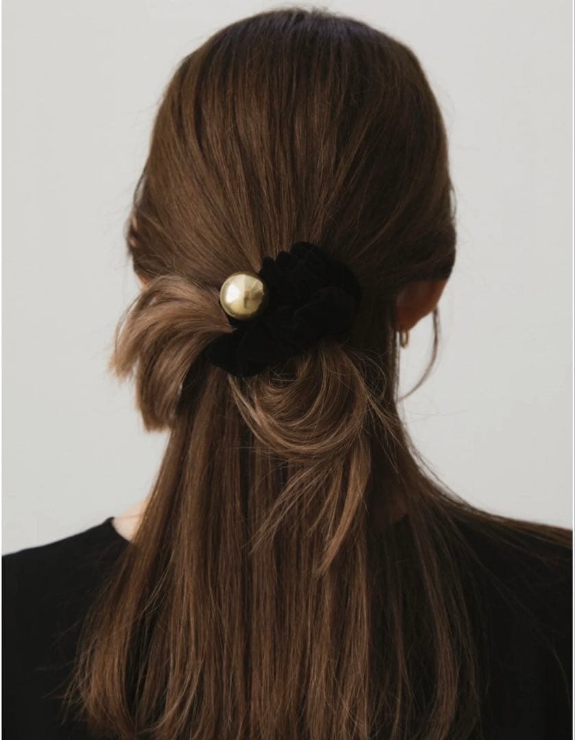 ヘアアクセサリー LETICIA Sphere-VELVET(Black)