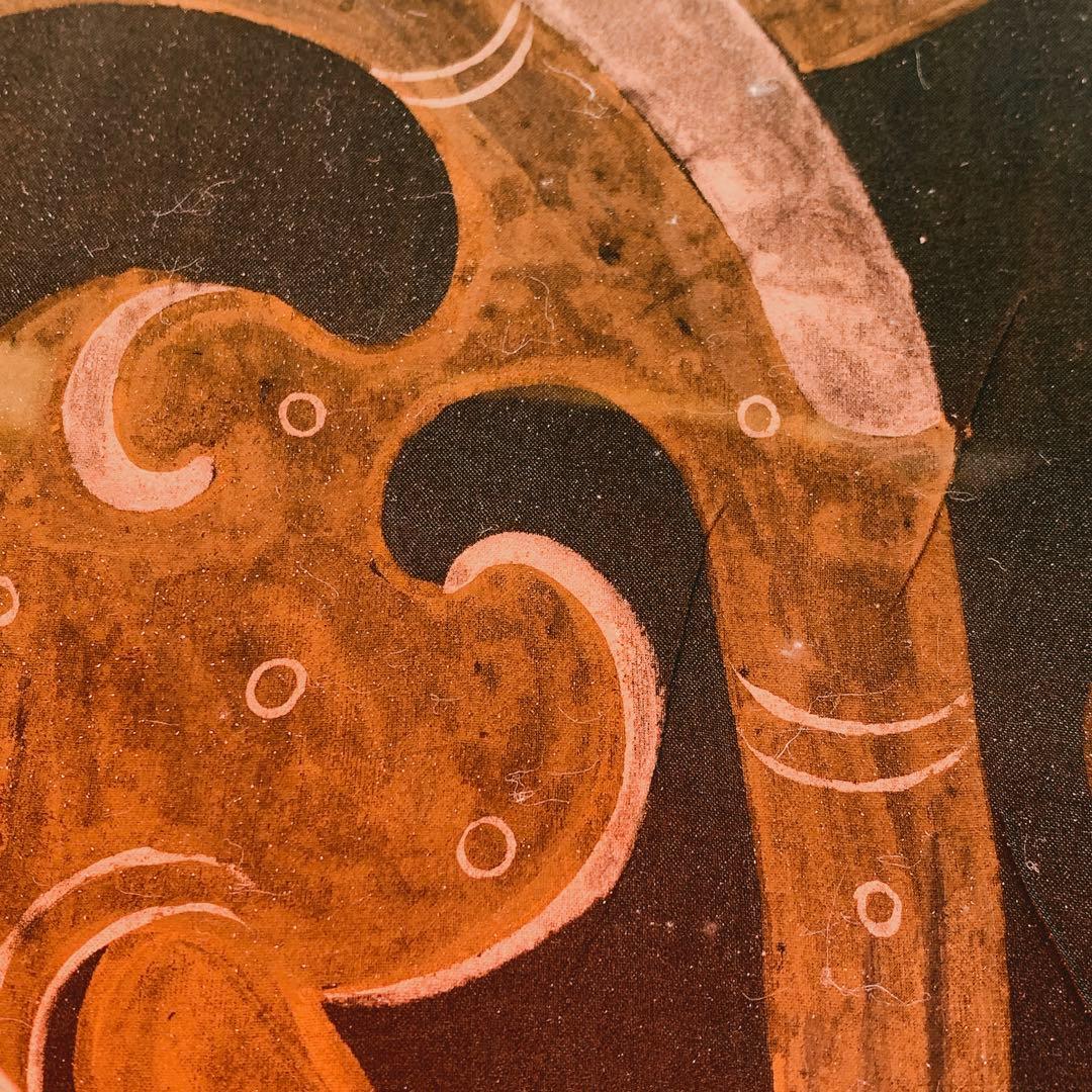 ドラゴン 龍 竜 楚国 漢代 帛画 シルク 絹 中国 骨董品 絵画 額縁 古