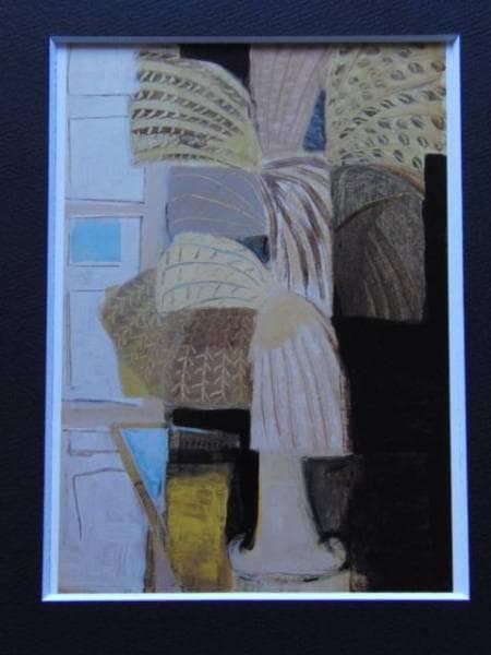 香月 泰男、尾花、希少な画集より、版上刷サイン入、 新品高級額装付 香月 泰男、月の出、版上刷サイン入、希少な額装用画集より、新品高級