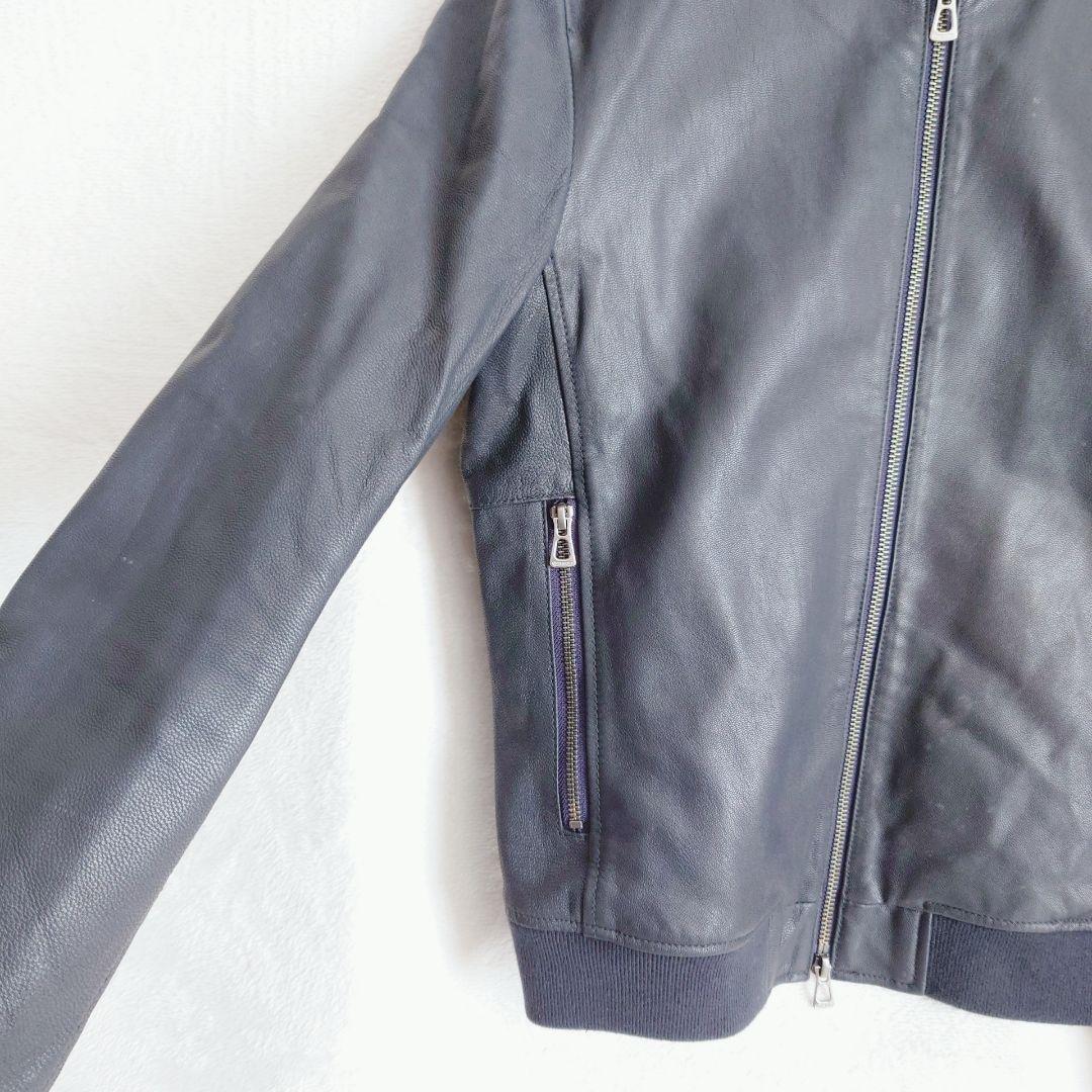 美品】ニコル シングルライダース ラムレザー 羊革 メンズ 48 - メルカリ