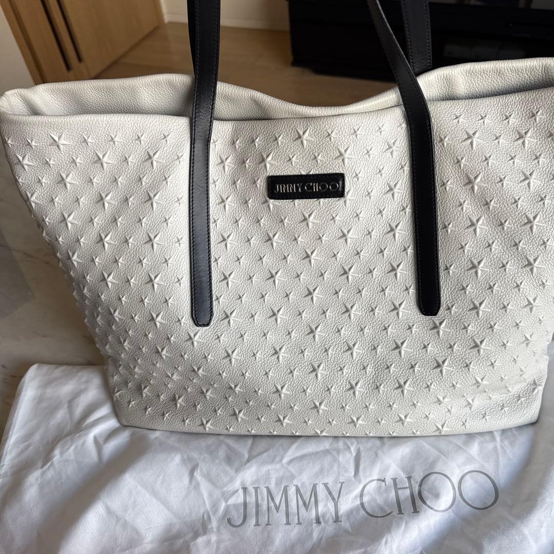 えんおむすびJIMMY CHOO ホワイト トートバッグ JIMMY CHOO（ジミー チュウ） | バッグ | ラグジュアリー | 高島屋