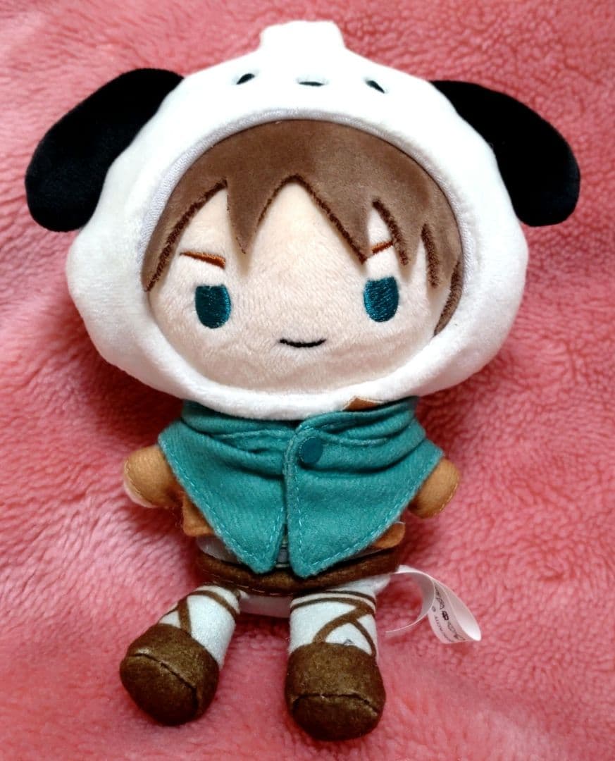 進撃の巨人 エレン ポチャッコ ぬいぐるみ むにゅぐるみ サンリオ