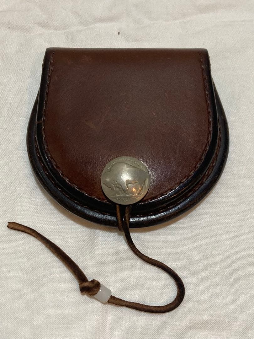 ゴローズ goro's 丸型小銭入れ (焦げ茶)ケース