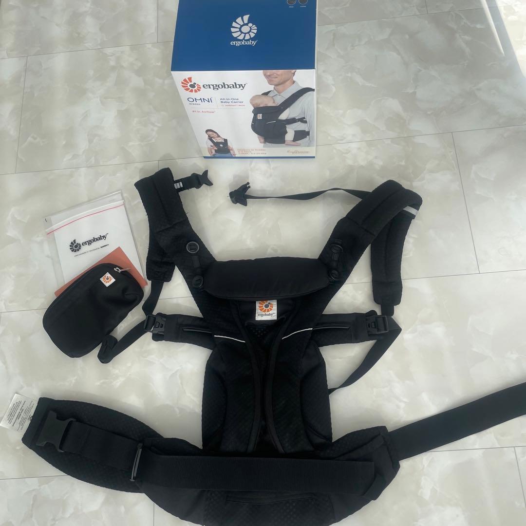 エルゴベビーオムニブリーズ ブラック メッシュ抱っこ紐
