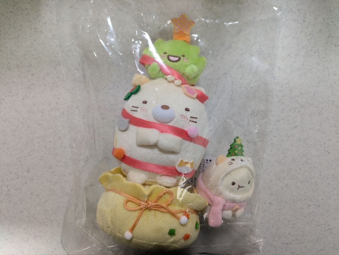 すみっコぐらし　クリスマスぬいぐるみ　ねこのクリスマスツリー　たぴおか