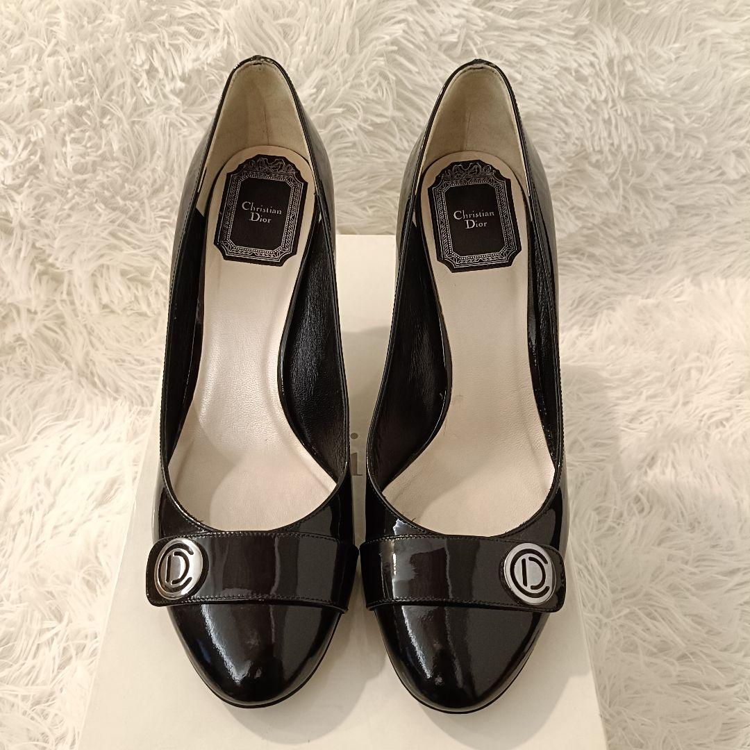 美品✨️箱付　Dior ブラック ハイヒール パンプス　ディオール 23.5cm