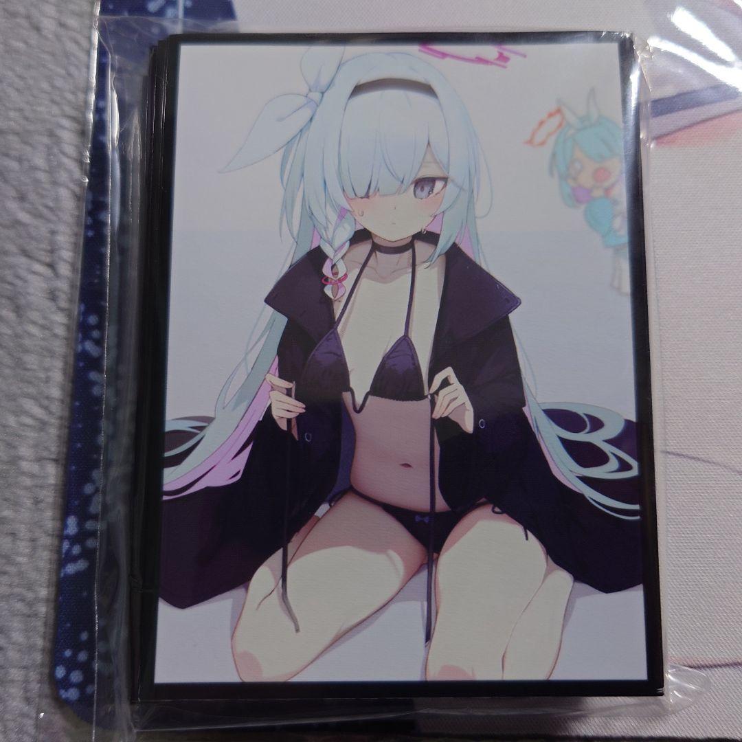 α1 ブルアカ 着替え&黒い下着 プラナ スリーブ&プレイマット